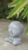  Product image 3 of the product “Nima - Sitting monk with big head, 15 cm H | cast stone ”